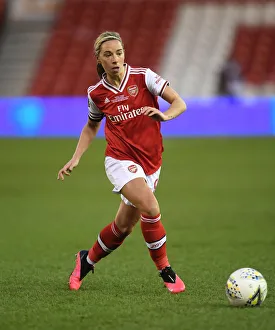 Arsenal Women V Chelsea Women - Continental Cup Final 2020 Prints: Arsenal's Jordan Nobbs Goes Head-to-Head with Chelsea in FA Womens Continental League Cup Final