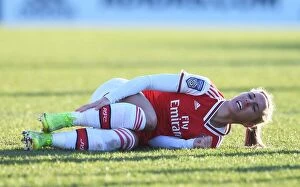 Arsenal Women v Chelsea Women 2019-20 Collection: Arsenal's Jordan Nobbs Injures Ankle in FA WSL Clash Against Chelsea