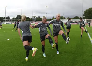 Ajax Women V Arsenal Women 2022-23 Prints: Arsenal's Jordan Nobbs and Stina Blackstenius Face Off Against Ajax in UEFA Women's Champions League