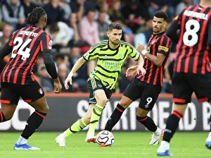 Arsenal's Jorginho Charges Forward in AFC Bournemouth Clash (2023-24 Premier League)