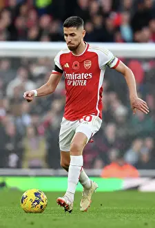 Arsenal's Jorginho Charges Forward in Premier League Clash Against Burnley (2023-24)