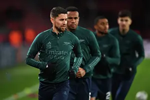 PSV Eindoven V Arsenal 2023-24 Prints: Arsenal's Jorginho Gears Up: PSV Eindhoven vs Arsenal, UEFA Champions League 2023/24