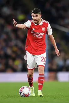 Arsenal's Jorginho Gives Instructions During Manchester City Showdown - Premier League 2022-23