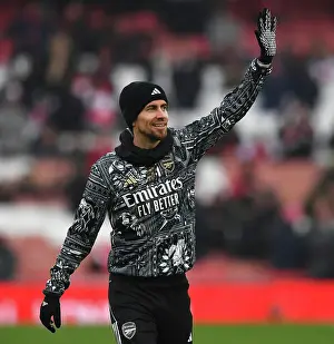 Arsenal's Jorginho Greets Fans Before Arsenal v Wolverhampton Wanderers, 2023-24 Premier League