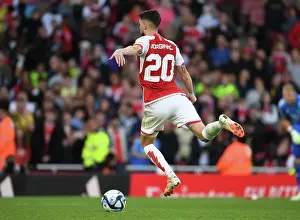 Arsenal V AS Monaco 2023-24 Prints: Arsenal's Jorginho Scores Penalty in Arsenal FC vs AS Monaco Emirates Cup Clash (2023-24)