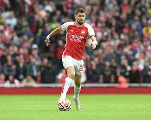 Arsenal V Fulham 2023-24 Prints: Arsenal's Jorginho Shines in Premier League Clash Against Fulham (2023-24)