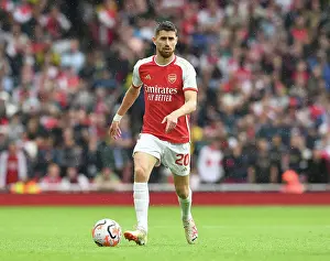 Arsenal V Fulham 2023-24 Prints: Arsenal's Jorginho Stars: Arsenal FC Triumphs Over Fulham FC in 2023-24 Premier League Debut