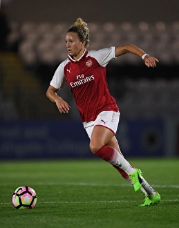 Arsenal's Josephine Henning in Action Against Everton Ladies: Pre-Season 2017-18