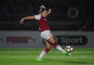 Arsenal's Josephine Henning in Action Against Everton Ladies: Pre-Season 2017-18