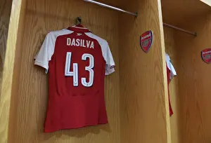 Arsenal V Doncaster Rovers - Carabao Cup 2017-18 Prints: Arsenal's Josh Dasilva Prepares for Doncaster Cup Clash