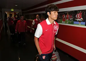 Arsenal's Ju Young Park Scores the Only Goal Against Swansea City in Premier League Match, 10/9/11 (Arsenal 1:0 Swansea City)