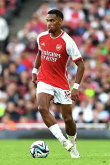 Arsenal V AS Monaco 2023-24 Prints: Arsenal's Jurrien Timber in Action against AS Monaco at the Emirates Cup 2023-24