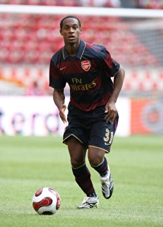 Arsenal V Lazio 2007-8 Prints: Arsenal's Justin Hoyte in Action: 2-1 Win Over Lazio, Amsterdam Tournament 2007