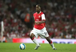Arsenal's Justin Hoyte Celebrates in Arsenal's 3-0 Victory over Sparta Prague in the UEFA Champions League, 2007