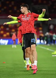 Brentford V Arsenal - Carabao Cup 2023-24 Prints: Arsenal's Kai Havertz Gears Up Ahead of Brentford Showdown - Carabao Cup 2023-24