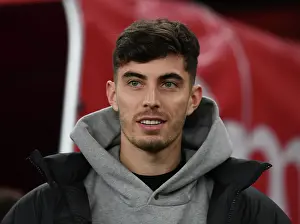 Arsenal V West Ham United 2023-24 Prints: Arsenal's Kai Havertz Prepares for West Ham Clash in 2023-24 Premier League
