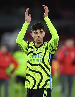 Brentford V Arsenal 2023-24 Prints: Arsenal's Kai Havertz Reacts After Brentford Clash - Premier League 2023-24