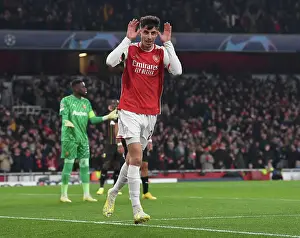 Arsenal V RC Lens 2023-24 Prints: Arsenal's Kai Havertz Scores First Goal: Arsenal FC vs RC Lens