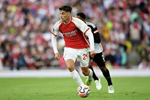 Images Dated 26th August 2023: Arsenal's Kai Havertz Scores Thriller at Emirates: Arsenal FC vs Fulham FC, 2023-24 Premier League