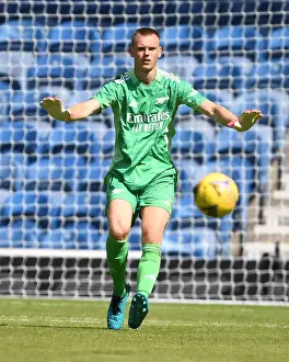Arsenal's Karl Hein in Pre-Season Action Against Rangers at Ibrox Stadium