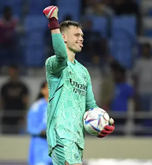 Arsenal V Olympique Lyonnais 2022-23 Prints: Arsenal's Karl Hein Saves the Day: Arsenal Win Dubai Super Cup through Penalty Shootout Drama