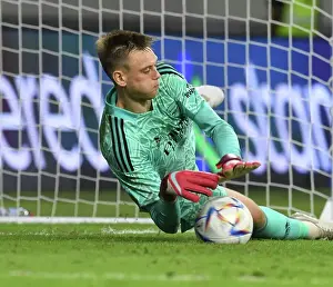 Arsenal V AC Milan 2022-23 Prints: Arsenal's Karl Hein Saves Penalty in Thrilling Dubai Super Cup Showdown vs AC Milan