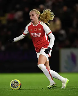 Arsenal's Katherine Moller Kuehl in Action: Arsenal Women vs. Bristol City - FA WSL Cup Showdown