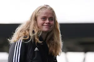Manchester City Women V Arsenal Women 2022-23 Prints: Arsenal's Kathrine Kuhl Readies for Manchester City Showdown in FA Women's Super League