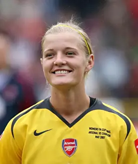 Arsenal's Katie Chapman Celebrates FA Cup Victory: 4-1 over Charlton Athletic (2007)