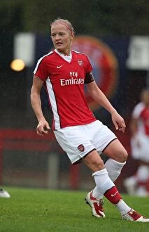 Images Dated 7th October 2009: Arsenal's Katie Chapman Scores in 9-0 Victory over PAOK Thessaloniki in UEFA Women's Champions