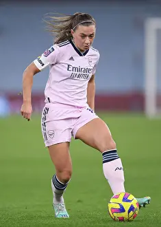 Arsenal's Katie McCabe in Action against Aston Villa in Barclays Women's Super League