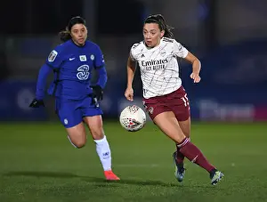 Chelsea Women V Arsenal Women 2020-21 Prints: Arsenal's Katie McCabe in Action during FA WSL Match against Chelsea