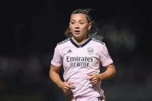 Images Dated 6th February 2023: Arsenal's Katie McCabe in Action against West Ham United in Barclays Women's Super League