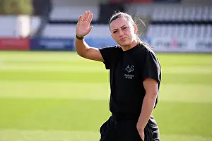 Arsenal Women V Leicester City Women 2022-23 Prints: Arsenal's Katie McCabe Conducts Pre-Match Inspection at Meadow Park Ahead of Arsenal vs Leicester City