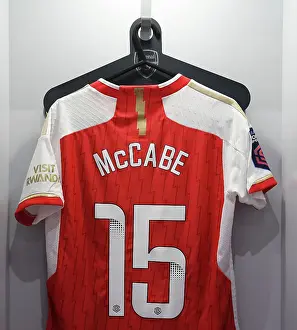 Arsenal's Katie McCabe: Focus on Her Match-Ready Shirt Before Aston Villa Clash