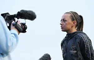 Everton Women V Arsenal Women 2022-23 Prints: Arsenal's Katie McCabe Post-Match Interview: Everton FC vs Arsenal