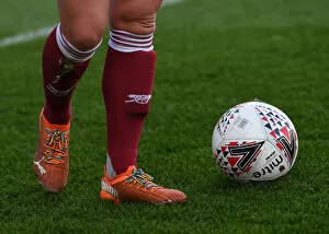 Images Dated 6th December 2020: Arsenal's Katie McCabe Promotes Rainbow Laces Campaign in FA WSL Match vs Birmingham City Women