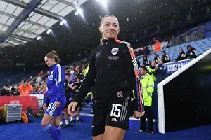 Leicester City Women V Arsenal Women 2022-23 Prints: Arsenal's Katie McCabe Ready for Leicester Clash in Barclays Women's Super League
