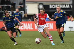 Arsenal Women V Manchester United Women 2021-22 Prints: Arsenal's Katie McCabe Shines in Action-Packed Arsenal Women vs Manchester United Women FA WSL Match