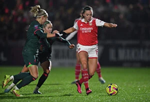 Arsenal Women v Liverpool Women 2022-23 Collection: Arsenal's Katie McCabe Takes on Liverpool Women in FA Super League Action