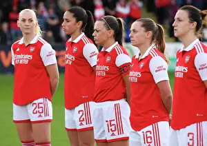 Arsenal Women V Leicester City Women 2022-23 Prints: Arsenal's Katie McCabe: Unwavering Focus Before Clash Against Leicester City (Arsenal Women vs Leicester City)