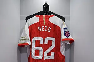 Arsenal's Katie Reid: Focus on Her Match-Ready Shirt Before Clash Against Aston Villa