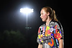 Arsenal Women V West Ham United Women 2022-23 Prints: Arsenal's Katie Reid: Pre-Match Focus Ahead of Arsenal Women vs. West Ham United