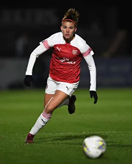 Arsenal Women V Birmingham City Women - WSL Continental Cup 2018-19 Prints: Arsenal's Katrine Veje in Action during FA WSL Continental Tyres Cup Match