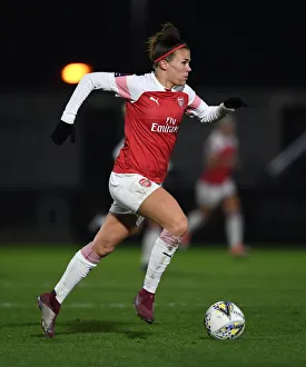 Arsenal Women V Birmingham City Women - WSL Continental Cup 2018-19 Prints: Arsenal's Katrine Veje in Action during FA WSL Continental Tyres Cup Match