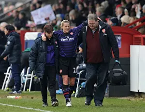 Arsenal's Kelly Smith Suffers Injury in UEFA Women's Champions League Quarterfinal against ASD Torres CF