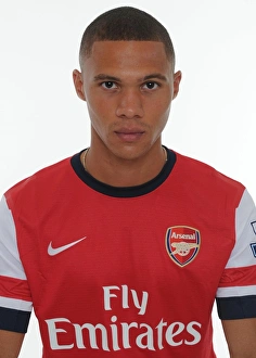 Arsenal's Kieran Gibbs at 2013-14 Squad Photocall