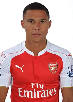 Arsenal's Kieran Gibbs at 2015-16 First Team Photocall