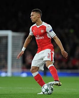 Arsenal v PFC Ludogorets Razgrad 2016-17 Collection: Arsenal's Kieran Gibbs in Action during the 2016-17 UEFA Champions League Match against Ludogorets