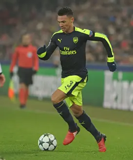 FC Basel V Arsenal 2016-17 Prints: Arsenal's Kieran Gibbs in Action during the 2016-17 UEFA Champions League Match against FC Basel